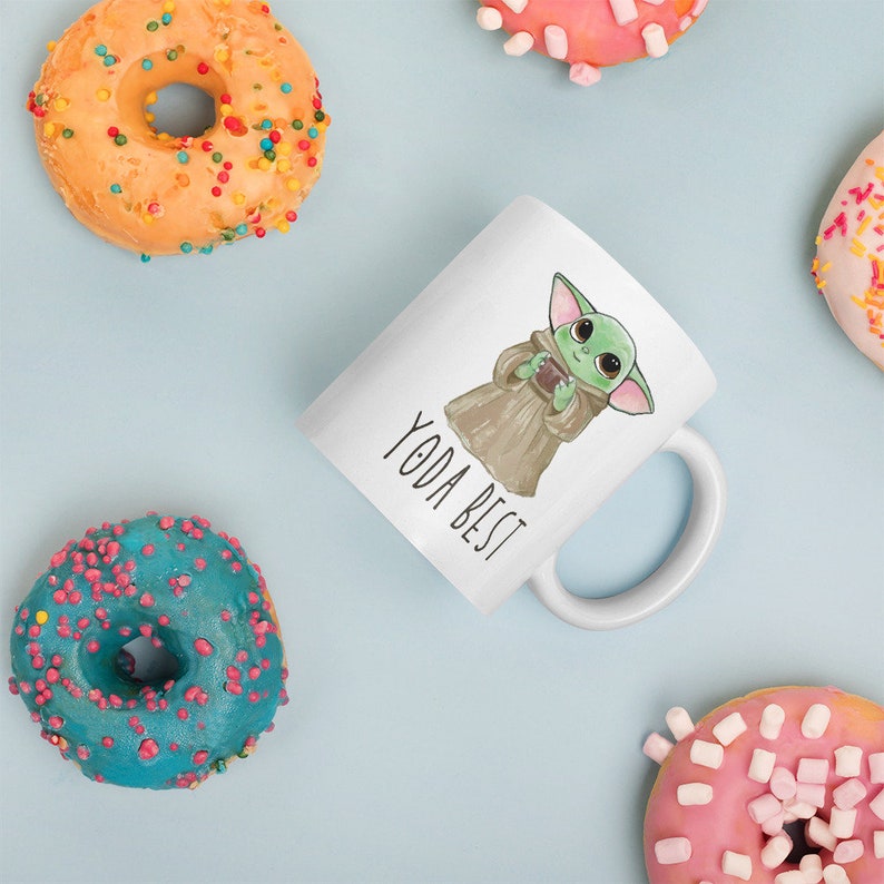 Yoda Best Mug Baby Green Alien Mug Gift for Him Gift for Etsy