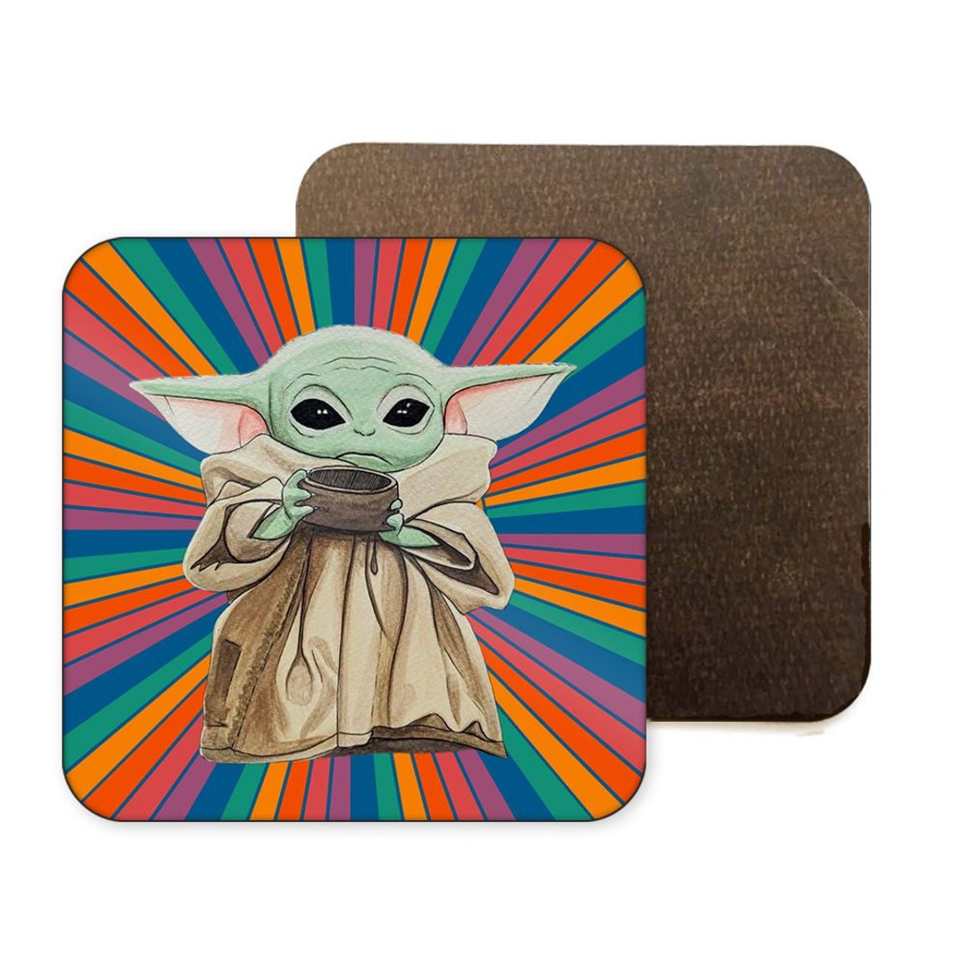 Baby Yoda Coaster Baby Yoda Gifts Sippy Sip Mug Coaster Drinks Coaster
