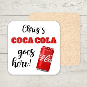 Personalised Coaster, Custom Name gift, Funny Coaster, Office Gifts, Coaster Drinks Mat, Gifts for her, Gifts for him, Stocking