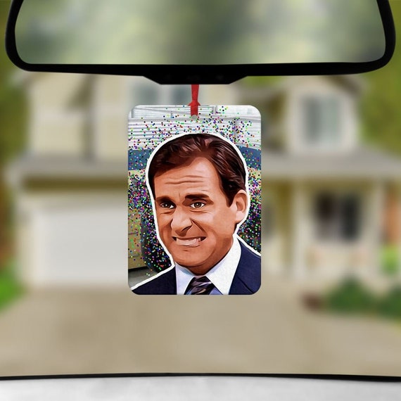 Steve Carell Air Freshener - Fun Car Air Freshener - Car Accessories - The  Office Michael Scott - The Office US TV Show