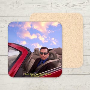 Michael Scott Britney Coaster, Fun drinks coaster, The Office US TV Show, Michael Scott fan, Funny New home Gift, The Office Michael Scott