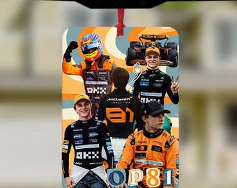Oscar Piastri Car Air Freshener, Formula 1 Fan, McLaren F1, Fun Car Air Freshener, F1 Car Accessories, Car Gifts For her, Formula 1 Gifts