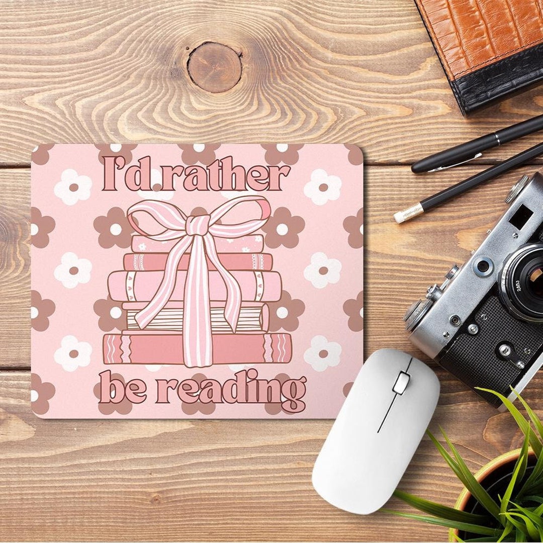 Tappetino Per Mouse Rettangolare Personalizzato Con Tema Libri - 260x210x3 Mm - Base Antiscivolo