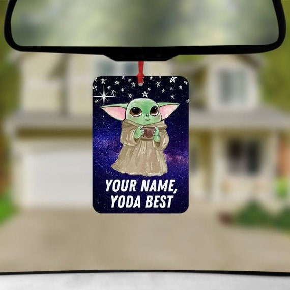 Personalisierter Yoda Auto-Lufterfrischer Yoda Best Quote Geschenk