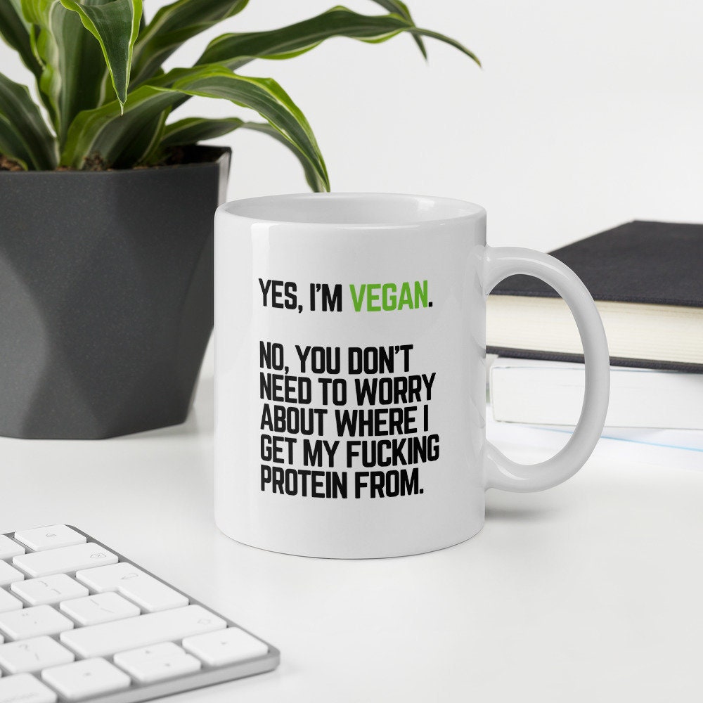 Vegan Mug Funny Vegan Gifts Plant Based Yes I'm Etsy UK