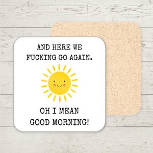 Funny Coaster, Funny Gift, Funny Office Coaster, Home Office Desk Decor, Joke Present, Stocking Filler, Office Gift, Secret Santa