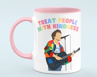 Harry treat people with kindness Mug, HS Fan, You're so Golden, TPWK, HSLOT Gifts, Music Lover Gift