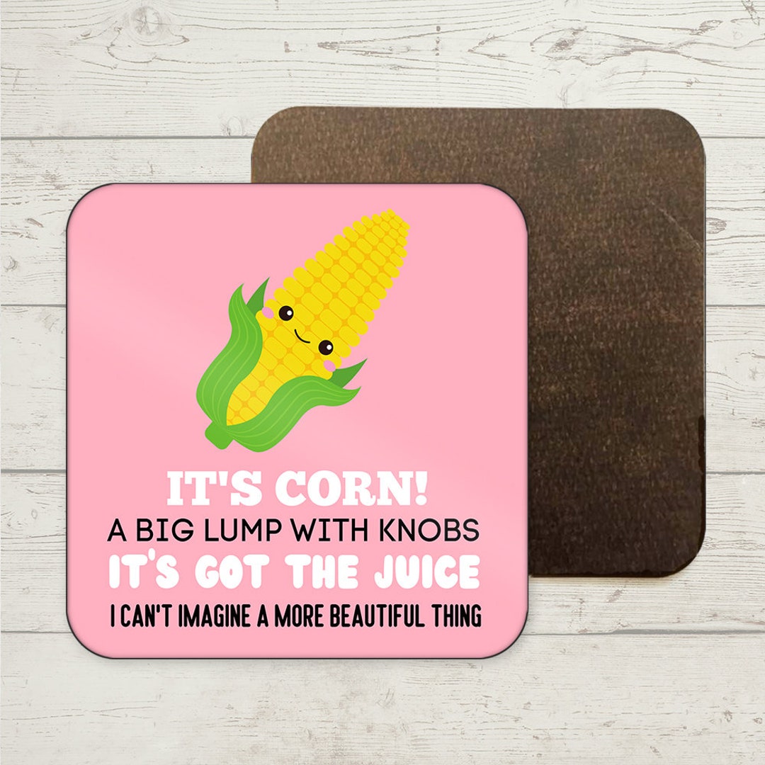 It's Corn Meme Drinks Coaster, Funny Meme Gifts, It's Corn Kid Coaster