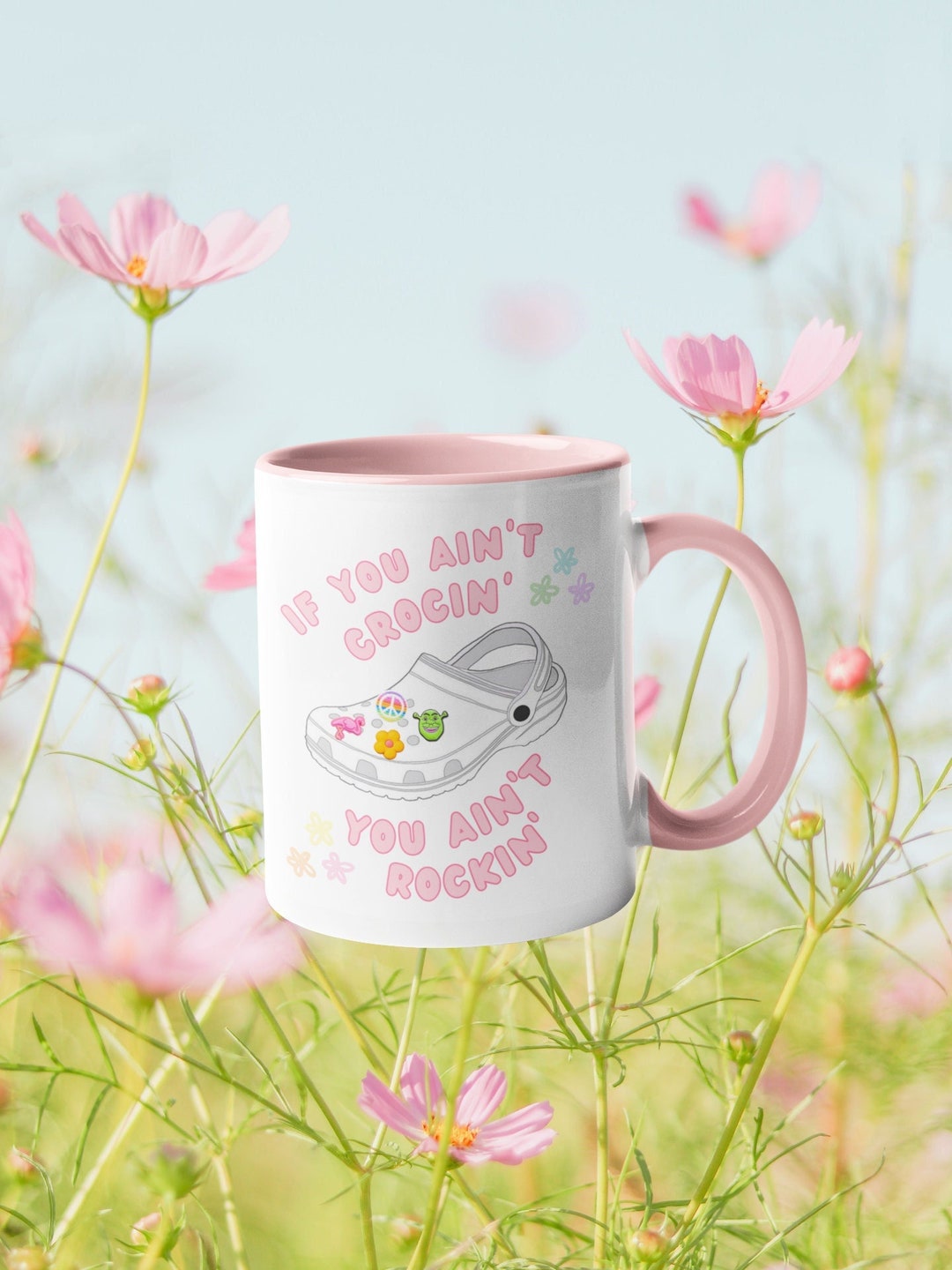 Croc Meme Mug, Funny Croc Gift, Croc Lover Gift, Croc Shoe Charms, Croc