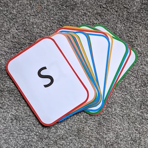 Phase 2 phonics flashcards without pictures, letter sounds, phonics, literacy. Early years, primary school, childminder, homeschooling