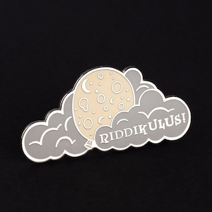 Moon Balloon Enamel Pin