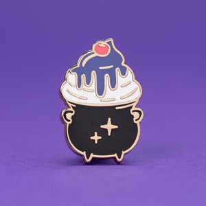 Cauldron Cake Enamel Pin