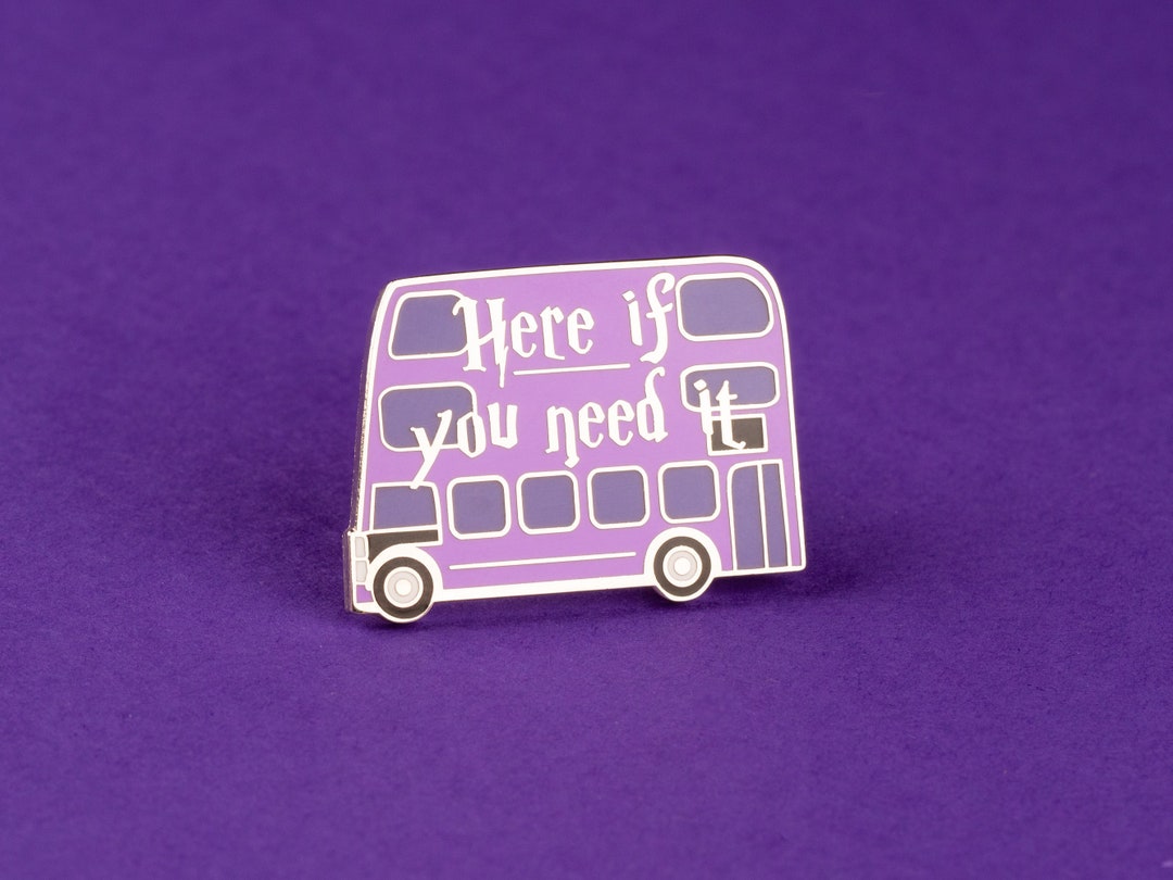 Purple Bus Enamel Pin - Etsy