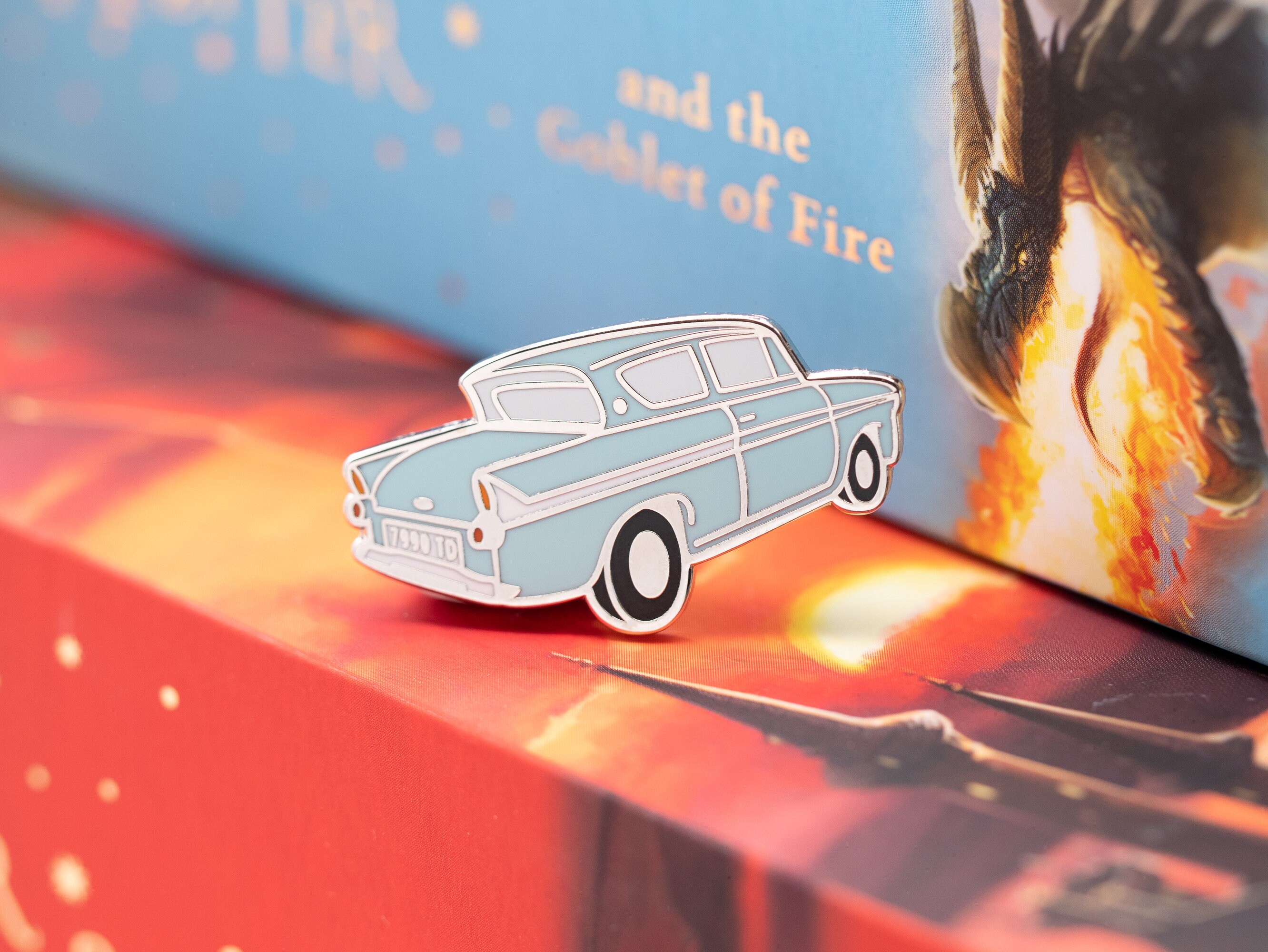 Flying Car Enamel Pin