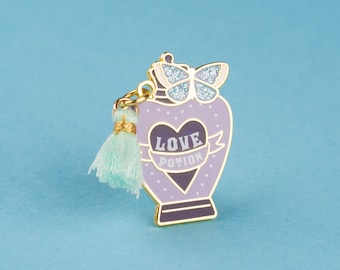 Blue Love Potion Enamel Pin