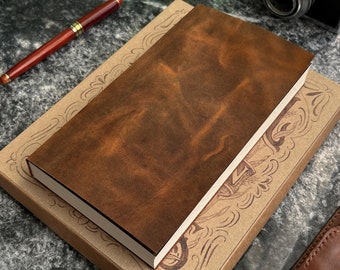 Personalisiertes Reisetagebuch, Leder-Notizbuch, 256 Seiten handgemachtes Tagebuch, graviertes Geschenk für Schriftsteller