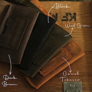 Personalized Leather Tobacco Pouch, Rolling Case for 50g Packs, Full Grain Leather Tobacco Case, Engraved Smokers Gift, Personalized Leather Tobacco Pouch, Engraved Rolling Case, Fits 25g and 50g Tobacco Packs