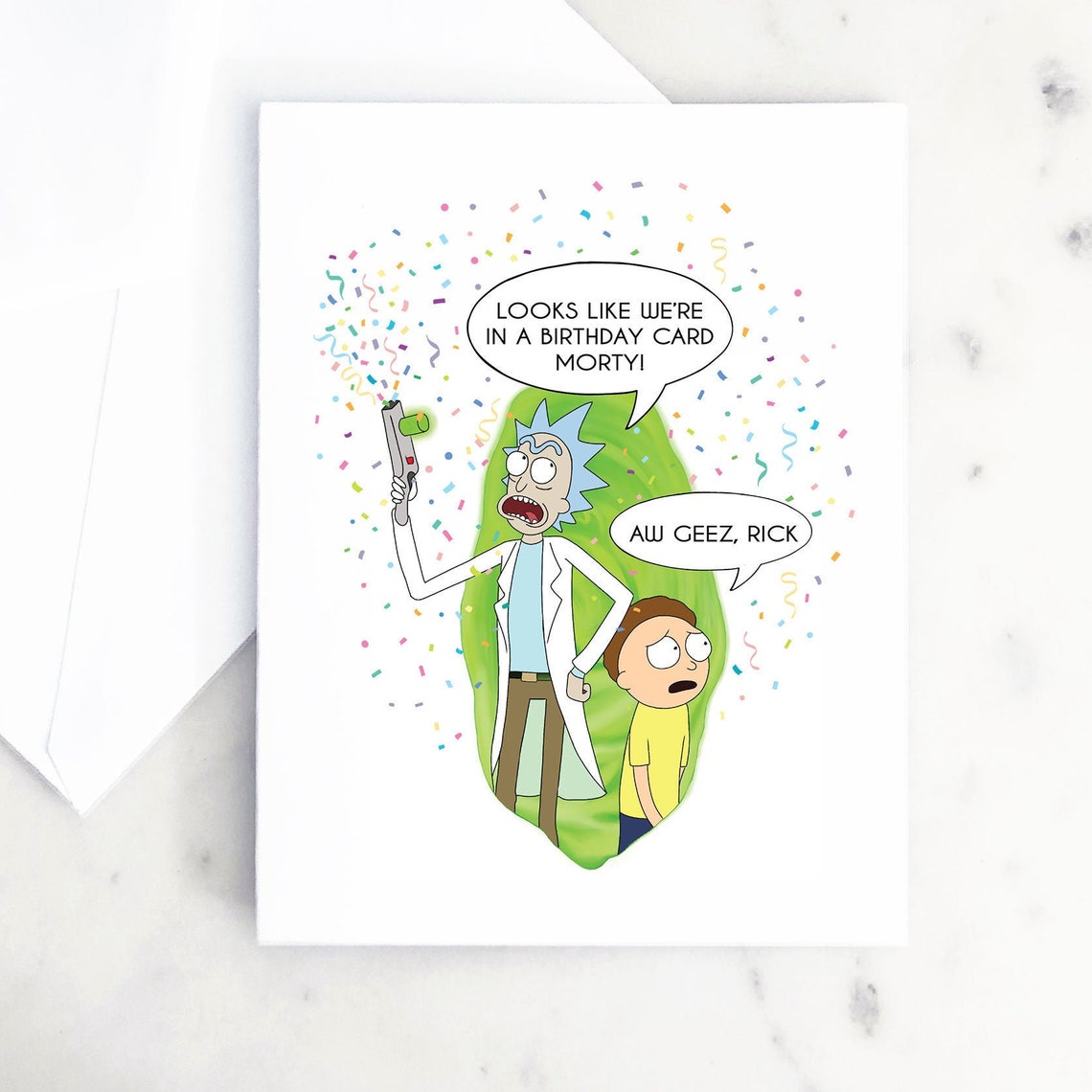 Rick and Morty Card Funny Birthday card for friend Rick and | Etsy