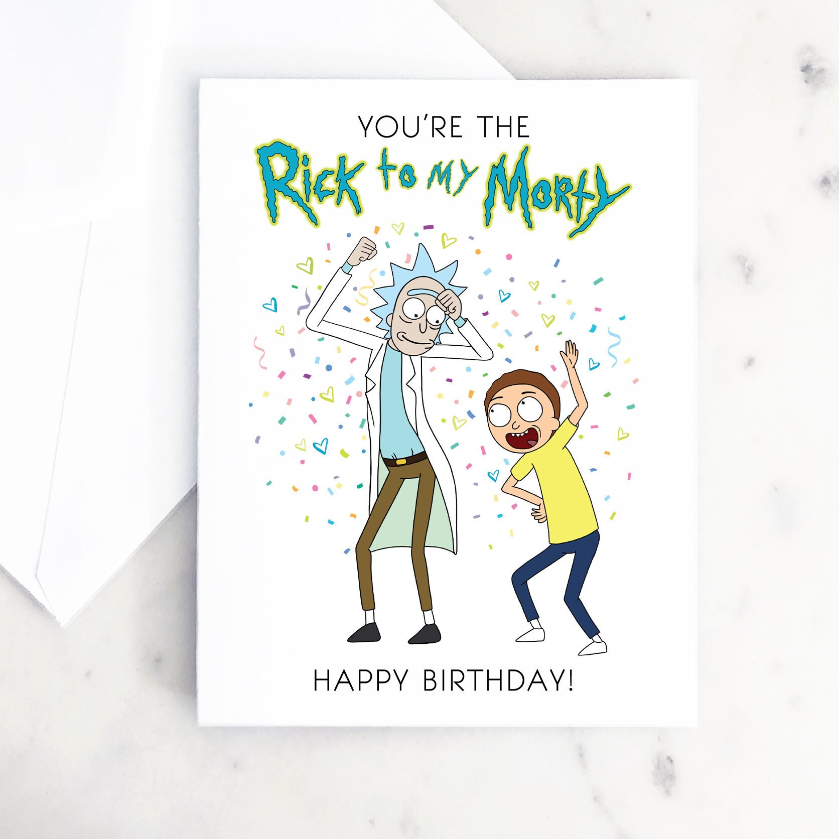 Rick and Morty Birthday Card for Best friend Birthday Card | Etsy