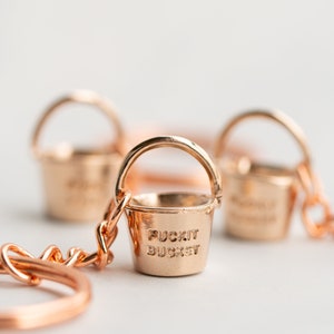 Rose Gold Jewelry—Fuckit Bucket – Cute Mini Gift | Gifts for Mom