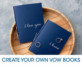 Custom I love you I know his and hers vow books set of 2, personalized nerdy wedding vows anniversary gift for couple, geeky engagement gift