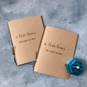 Custom Vow Books, Wedding Vow Books gender neutral, wedding gift for couple personalized, bridal shower gift for bride, vow renewal gift