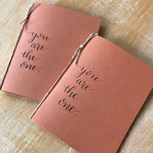Custom Vow Books with ribbon, Wedding Vow booklet, wedding gift for couple personalized, bridal shower gift for bride, vow renewal gift