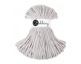 Moonlight 5mm Braided Cotton Cord for Macramé, Crochet, Weaving (100m)