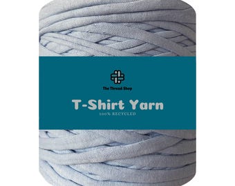 Light Blue - Thread Shop T-Shirt Yarn 100% Recycled, Fast Delivery