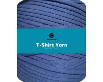 Demin Blue - Thread Shop T-Shirt Yarn 100% Recycled, Fast Delivery