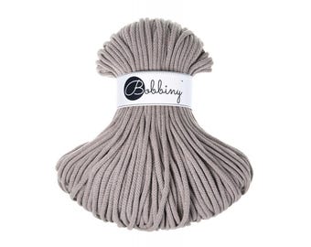 Pearl 5mm Braided Cotton Cord for Macramé, Crochet, Weaving (100m)