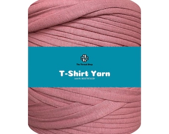 120 Meters - Raspberry - Thread Shop T-Shirt Yarn 100% Recycled, Fast Delivery - For Crochet