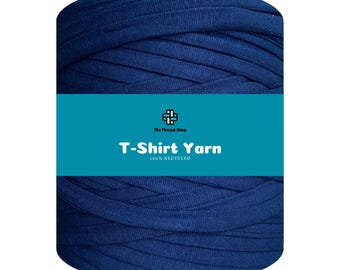 Inky Blue - Thread Shop T-Shirt Yarn 100% Recycled, Fast Delivery