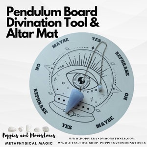 Tablero de péndulo y tapete de altar para adivinación