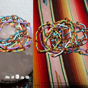 Pulsera de cuentas fantasma y bayas de enebro - Protección chamánica con infusión de Reiki imagen 6