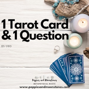 Lectura de 1 carta del Tarot y 1 pregunta de péndulo