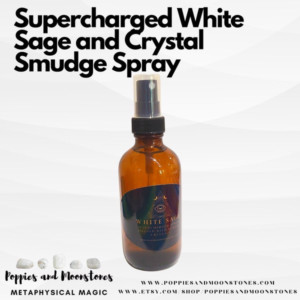 Supercharged White Sage and Crystal Charged Sacred Smudge Spray