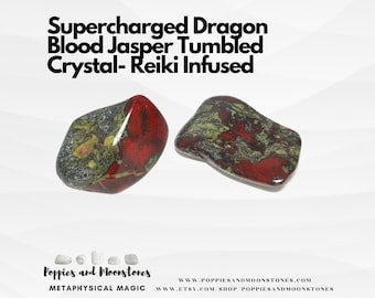 Supercharged Dragon Blood Jasper Tumbled Crystal