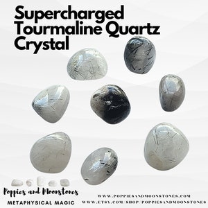 Supercharged Tourmaline Quartz Crystal image 1