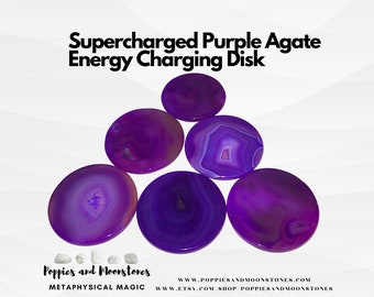 Supercharged Purple Agate Energy Charging Disk