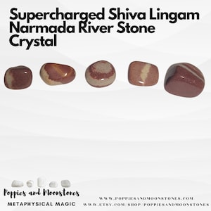 Cristal de Pedra do Rio Shiva Lingam Narmada Supercarregado