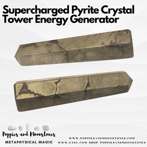 Supercharged Pyrite Crystal Tower Energy Generator