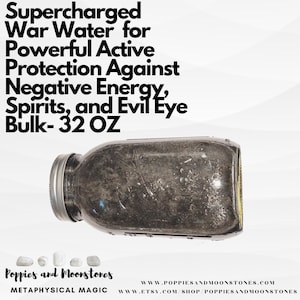Supercharged War Water Spray for Powerful Active Protection Against Negative Energy, Spirits, and Evil Eye