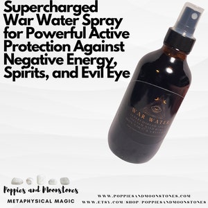 Supercharged War Water Spray for Powerful Active Protection Against Negative Energy, Spirits, and Evil Eye