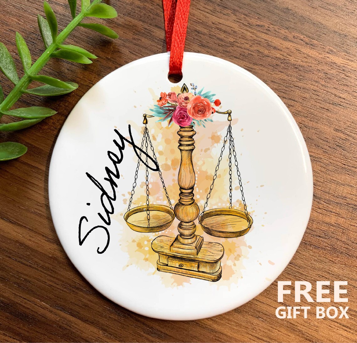 Custom Lawyer Gift Lawyer Ornament Law Student Gift Law Etsy