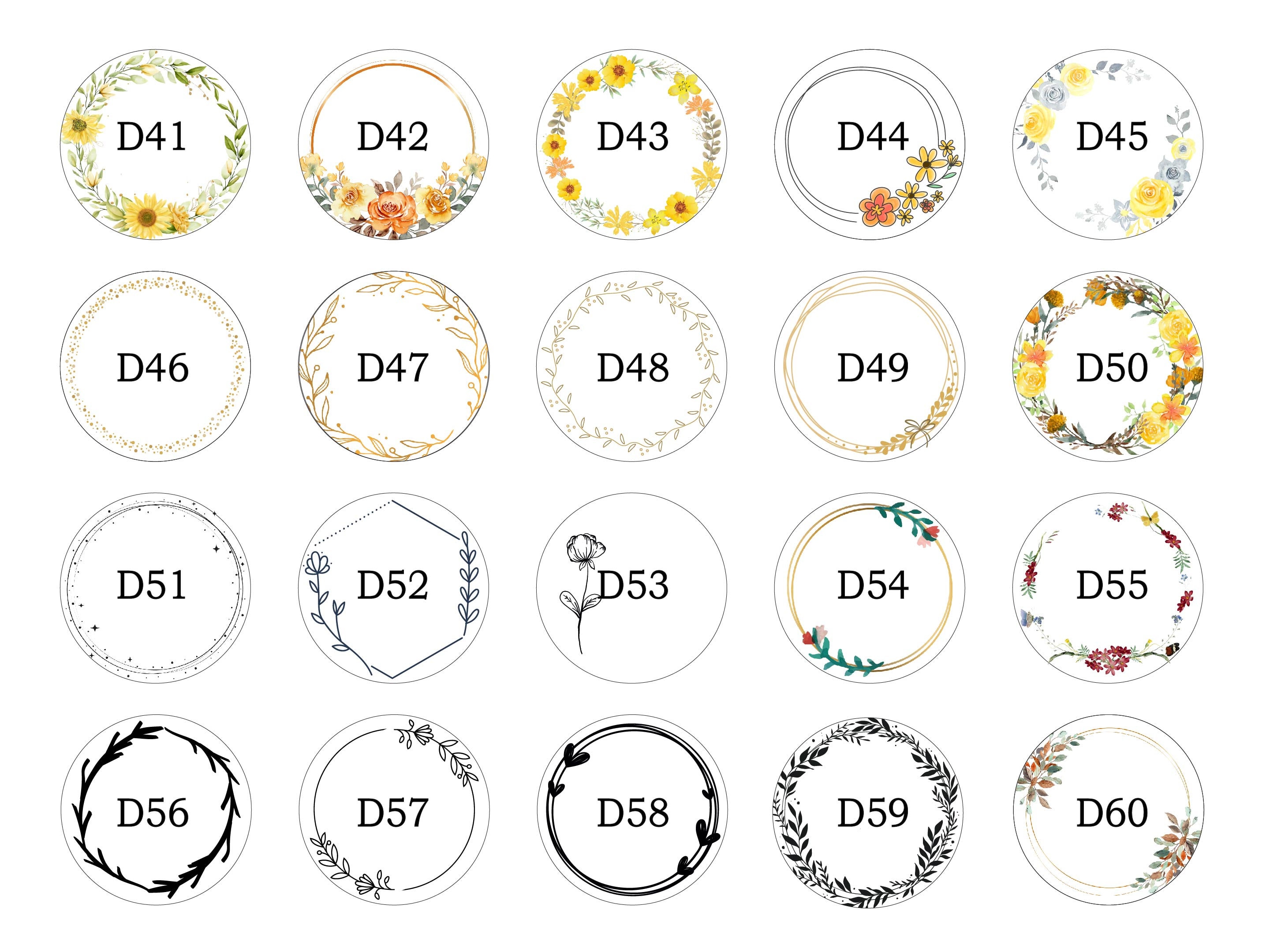 3 Inch Stickers Labels for Events, Personalized Parties Labels, Logo ...