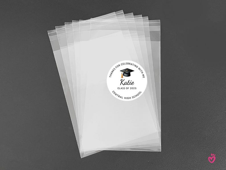 Personalized Graduation Party Favor Bags & Stickers - Class of 2026 - Etsy