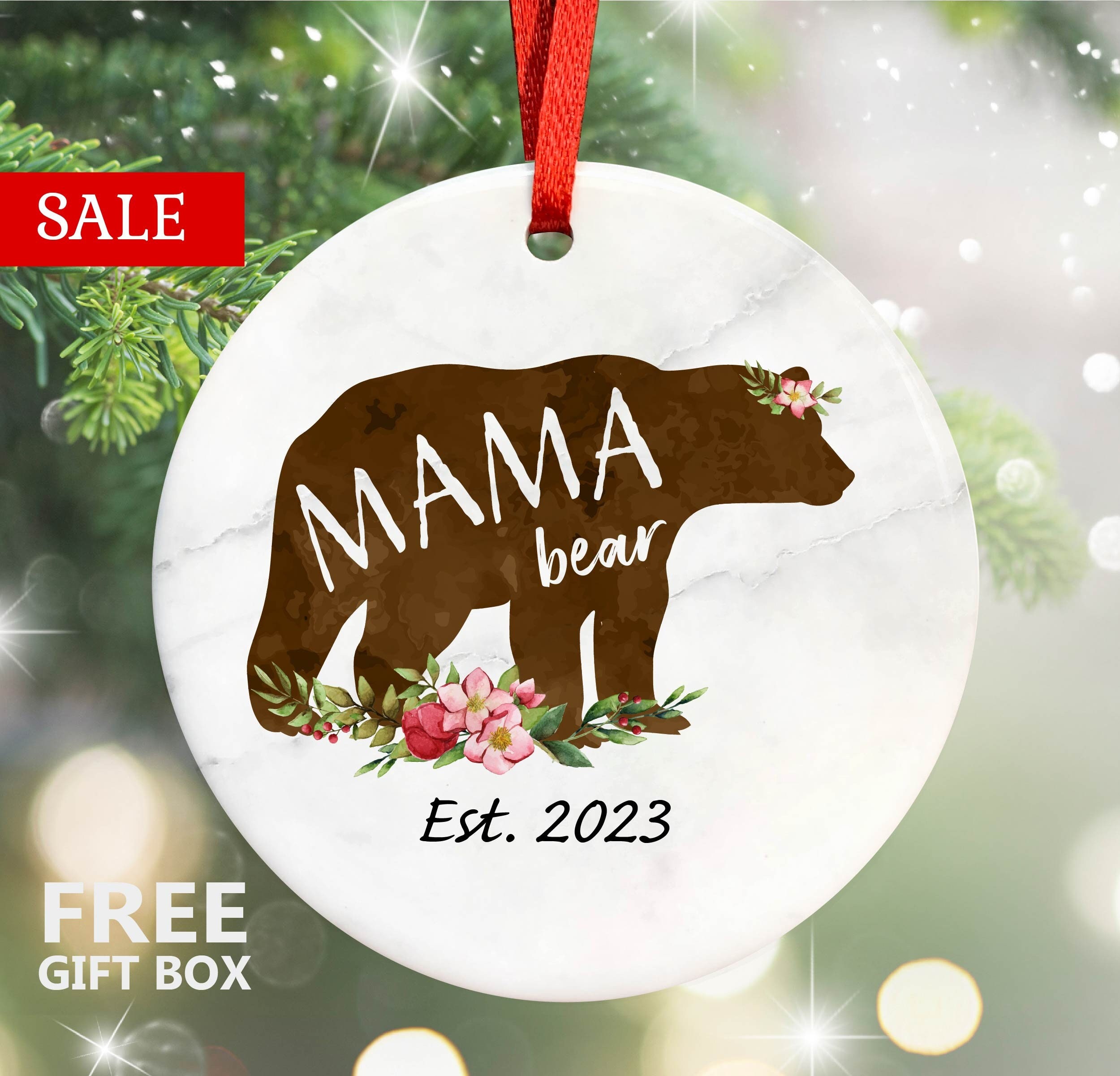 Mama Bear Ornament, Gift for Women, Mama Bear Gift, Mother's Day