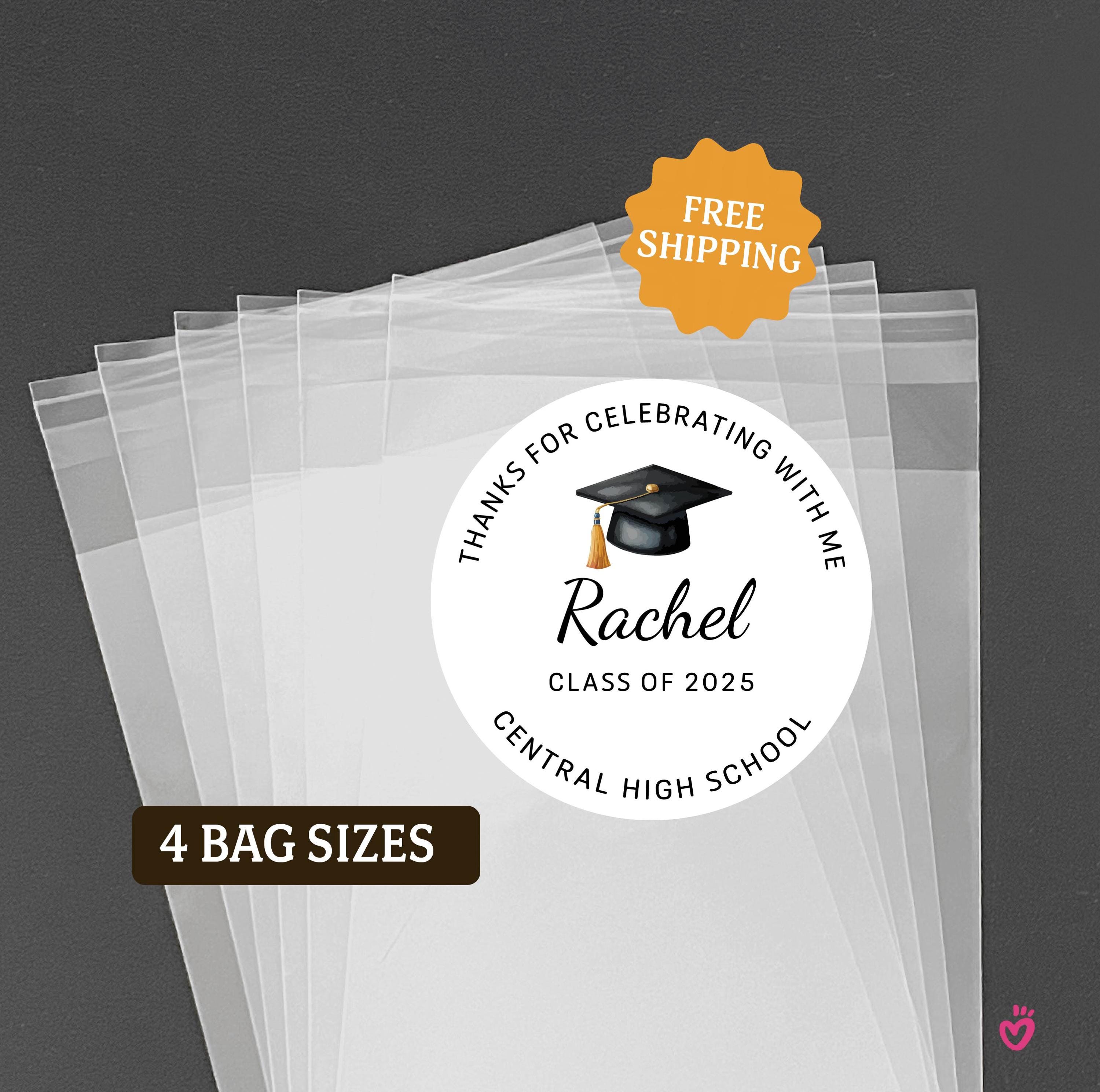 Personalized Graduation Party Favor Bags & Stickers - Class of 2026 - Etsy