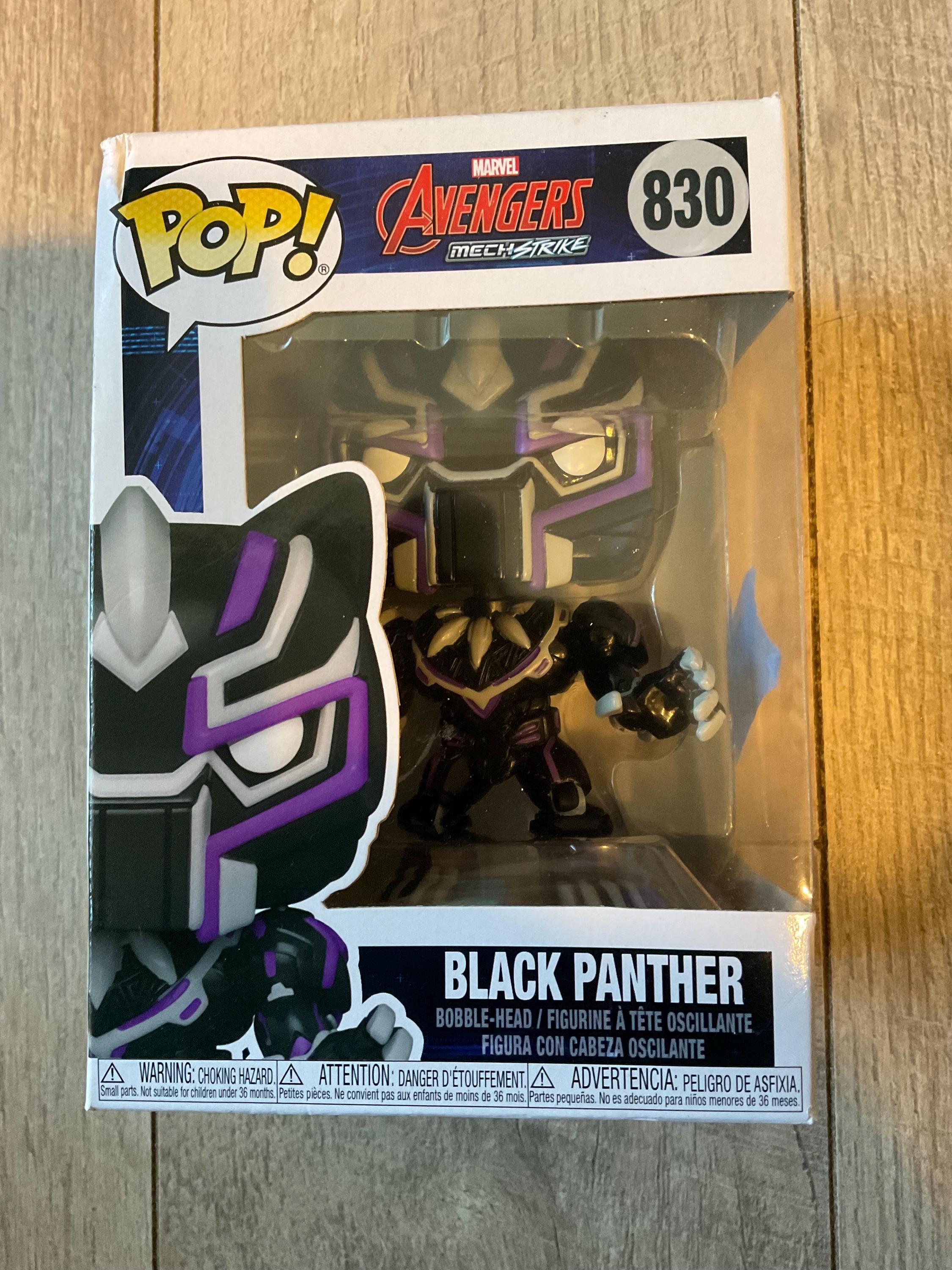 POP! Marvel Avengers Mech Strike 830 – Black Panther Mech, Edizione Speciale Glow In The Dark